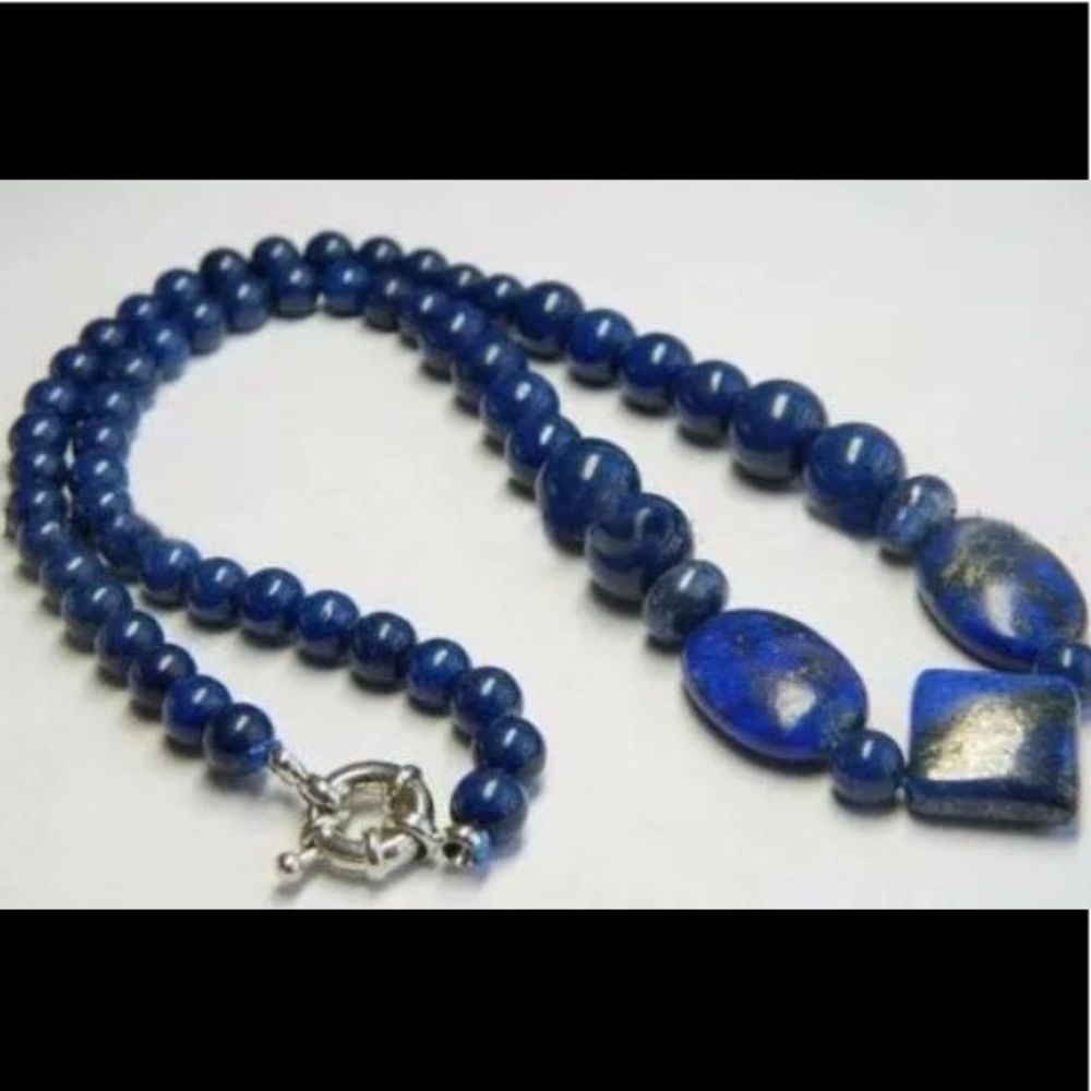 Natural Egyptian Lapis Lazuli 18 inch Necklace ⭐️